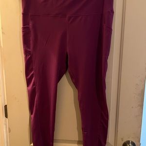 Purple leggings made by ebb and flow. Size XL